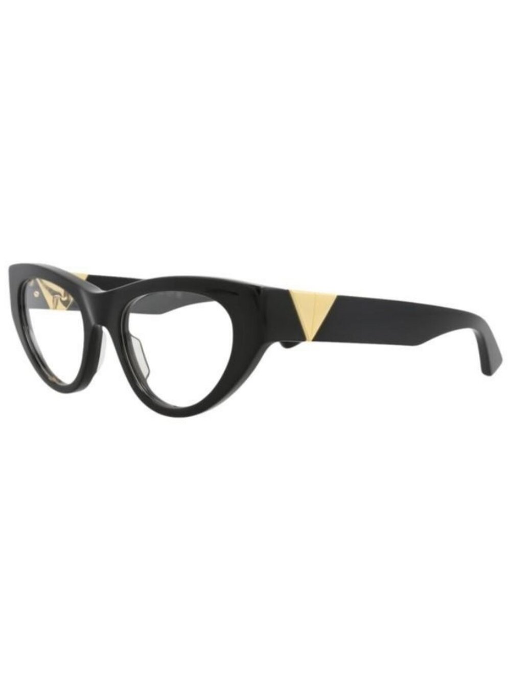 New Bottega Veneta Womens Cat Eye Black Black Transparent Fashion Designer Eyegl